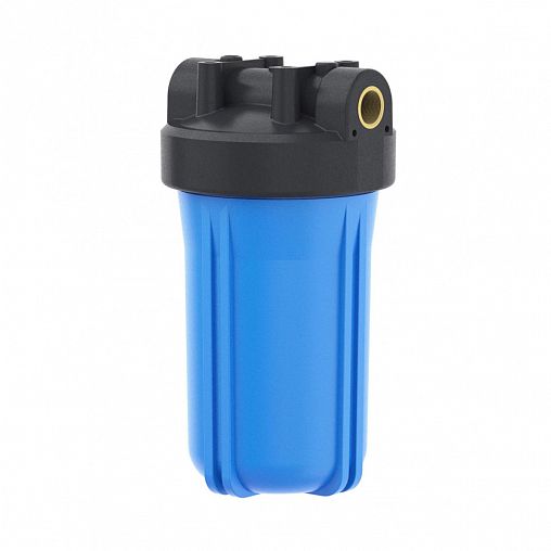 Корпус для магистрального фильтра Гейзер 10ВВ, с латунными вставками, Big Blue 10", 1" фото