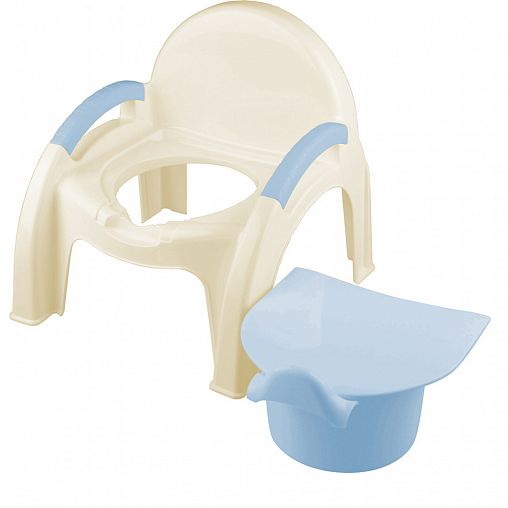 Горшок-стульчик Пластишка, 310 x 300 x 300 мм, светло-голубой фото