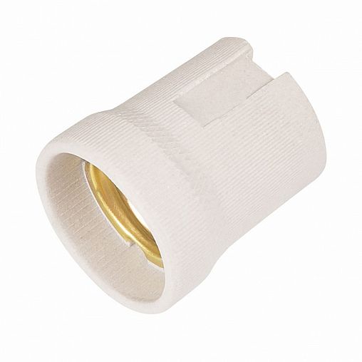 Патрон Rexant, E27, керамический, 4 А, белый фото