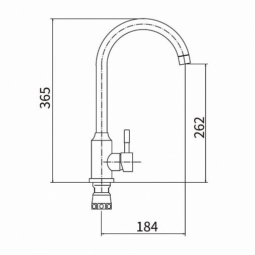 Смеситель для кухни Fashun A54009, сатин фото
