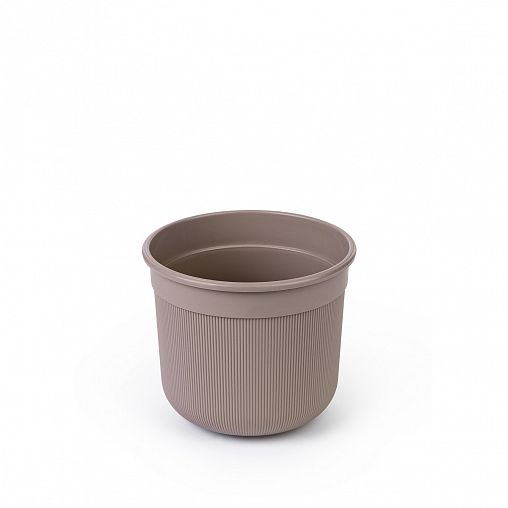 Горшок для цветов Альтернатива Сканди, 1 л, какао фото Горшок для цветов Альтернатива Сканди, 1 л, какао фото