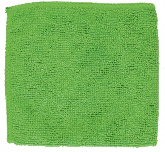 Салфетка Рыжий кот, микрофибра, 25 x 25 см, зеленая фото