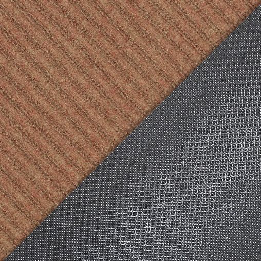 Коврик придверный SunStep Ребристый, влаговпитывающий, 60 x 90 см, бежевый фото