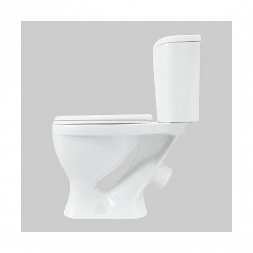 Унитаз напольный ободковый Sanita Формат Стандарт, 61,5 x 36 x 75,8 см, белый фото