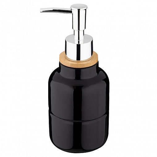 Дозатор для жидкого мыла Leonord Barcelona, керамика, черный фото
