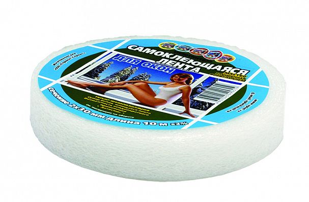 Лента самоклеящаяся для окон Мастер, 30 x 2 мм, 10 м фото