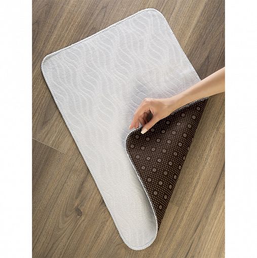 Коврик для ванной EG Волна, флис, 70 x 45 см фото