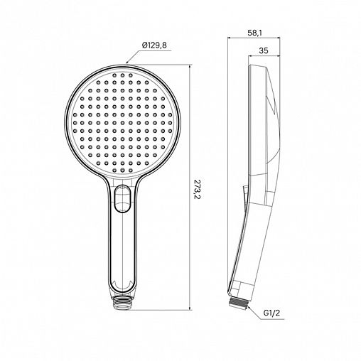 Лейка для душа IDDIS Esper ESP3FCRi18, 3 режима, хром/белая фото
