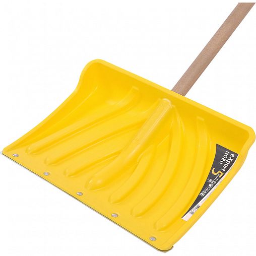 Лопата для уборки снега Cycle Nord Expert, с деревянным черенком, 450 x 330 мм фото