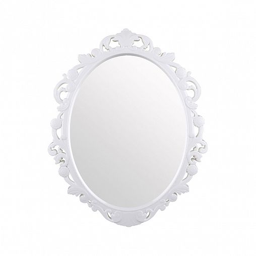 Зеркало настенное Альтернатива Ажур, 50 x 39 x 2,5 см, белое фото