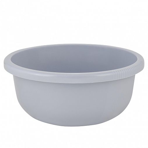 Таз Plast Team, круглый, 6,5 л, серый шторм фото