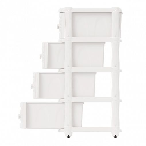 Комод четырехсекционный Альтернатива, 48 x 38 x 98 см, белый фото