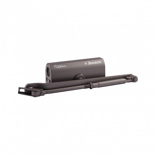 Доводчик дверной Нора-М 440 Isparus, для дверей 80 - 140 кг, графит фото