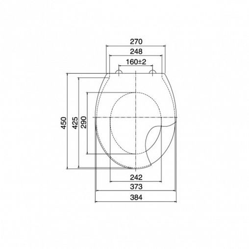Сиденье для унитаза расстояние между креплениями 160 мм