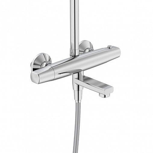 Душевая система с тропическим душем IDDIS Torr, хром фото