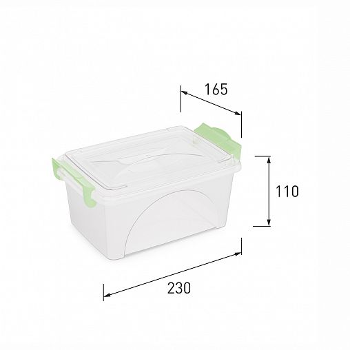 Контейнер для хранения Альтернатива, с крышкой и ручками, 2,5 л фото