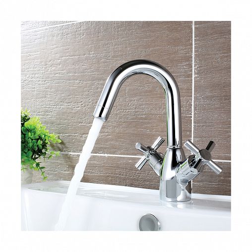 Смеситель для раковины Lemark Neo LM2207C, двухвентильный, хром фото