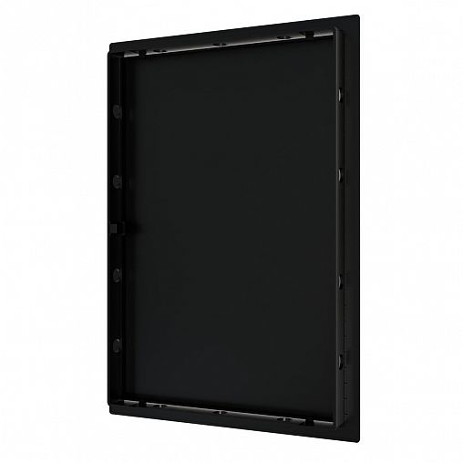 Люк-дверца ревизионная Evecs L3030N black, нажимная, с фланцем 300 x 300 мм, 327 x 327 мм фото