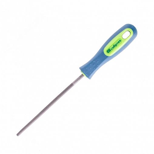 Напильник круглый по металлу Сибртех, двухкомпонентная рукоятка, 150 мм фото