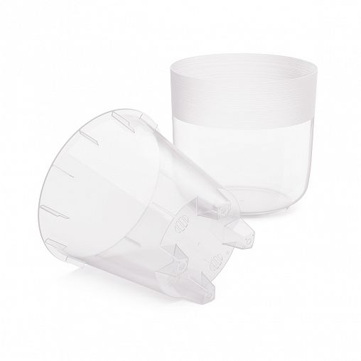 Горшок для цветов Альтернатива Линель, с автополивом, 6 л, прозрачный фото