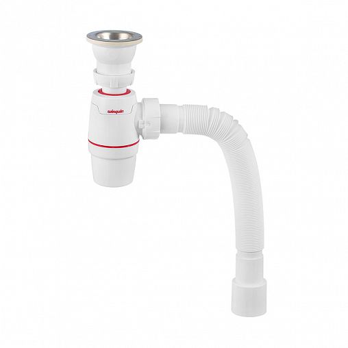Сифон Wirquin Neo, с выпуском 1 1/2" x 40 мм и гофротрубой фото
