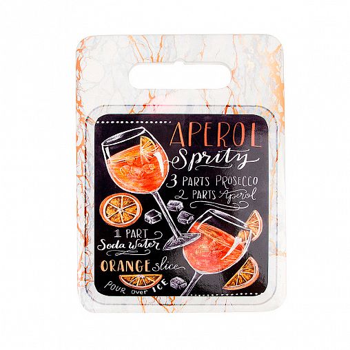 Подставка под горячее Nouvelle Home Cocktails, керамика, пробковое основание, 15 x 20 см, микс фото