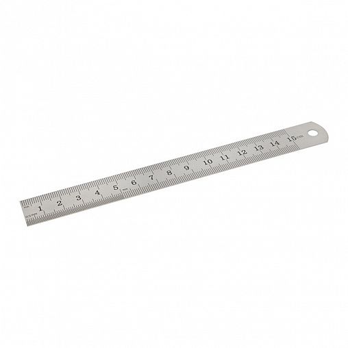 Линейка Park, двухсторонняя шкала, нержавеющая сталь, 150 мм фото