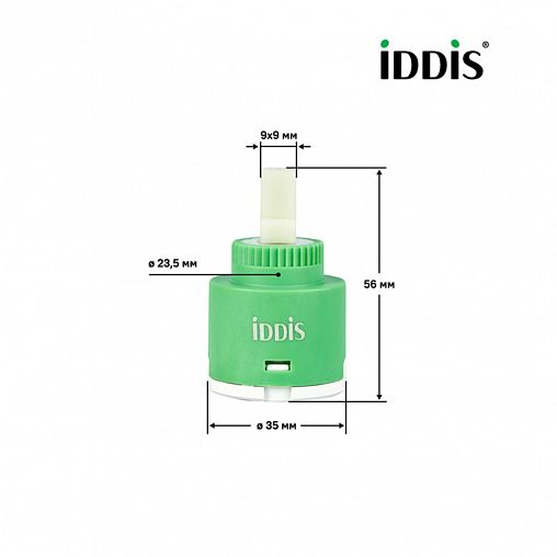 Картридж для смесителя IDDIS 999C35D0SM, без ножек, 35 мм фото