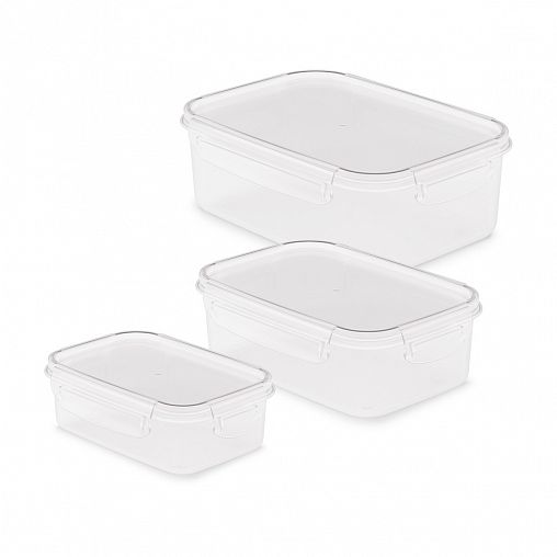 Набор контейнеров для СВЧ Альтернатива Прайм, (0,5 л + 1 л + 1,6 л) фото