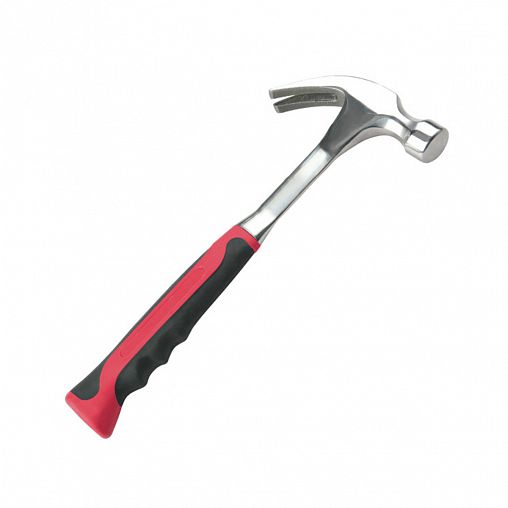 Молоток-гвоздодер кованый Beorol, двухкомпонентная рукоятка, 600 г фото