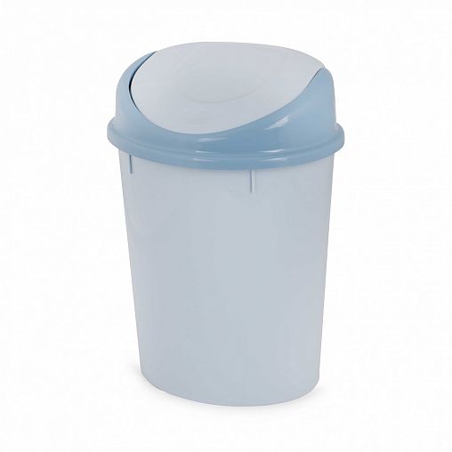 Контейнер для мусора Альтернатива, с плавающей крышкой, 8 л, голубой фото