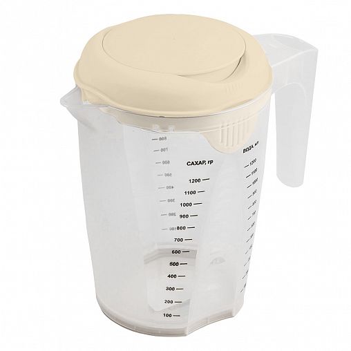 Емкость для блендера мерная Plast Team Stockholm, 1,5 л, молочный туман фото