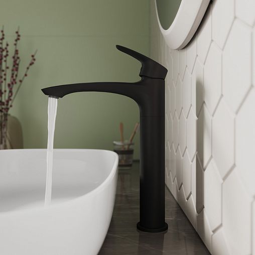 Смеситель для раковины Milardo Rora, черный матовый фото