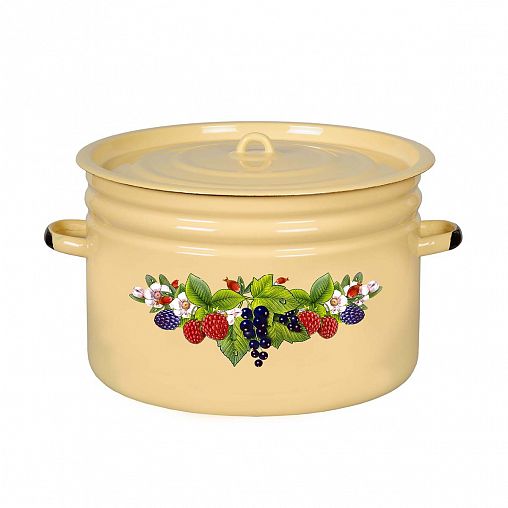 Бак эмалированный СтальЭмаль, 24 л, с декором фото