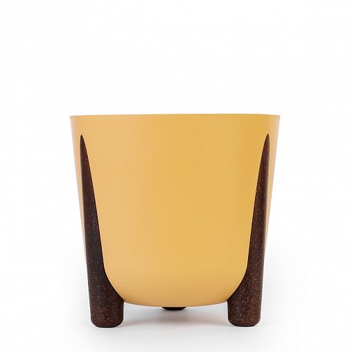 Горшок-кашпо Альтернатива Жардин, на ножках, 9 л, горчичный фото Горшок-кашпо Альтернатива Жардин, на ножках, 9 л, горчичный фото