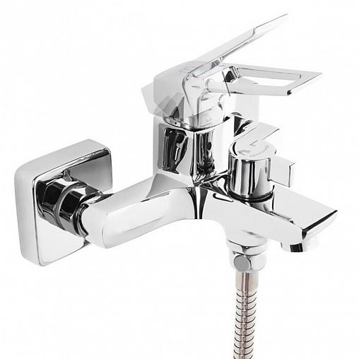 Смеситель для ванны с душем Milardo Atlantic, с керамическим дивертором, хром фото