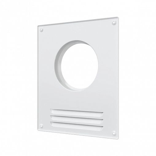 Накладка торцевая Era 110ПТМР, эмалированная сталь, с решеткой, с фланцем d 110 мм, 236 x 196 мм фото