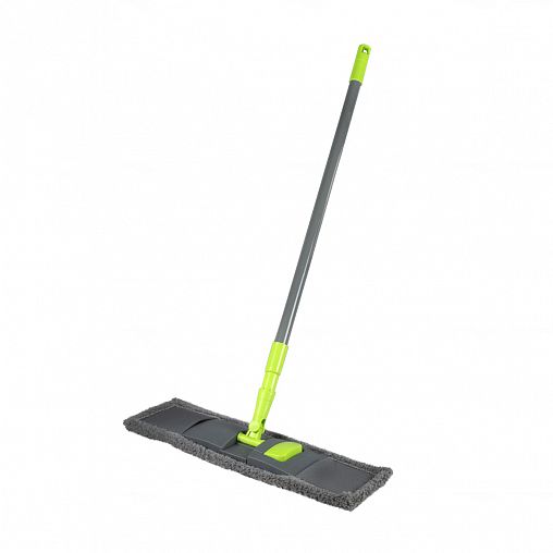 Швабра для пола Рыжий кот MopM3, насадка из микрофибры, серая фото