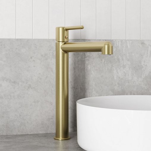 Смеситель для раковины IDDIS Aiger, золото матовое фото