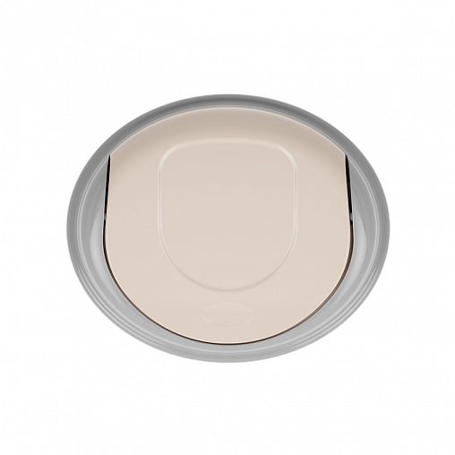 Контейнер для мусора Альтернатива, с плавающей крышкой, 8 л, слоновая кость фото