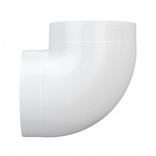 Колено круглое Era 15ККП, 90 градусов, пластик, d 150 мм фото