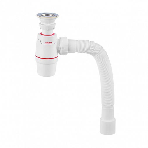 Сифон Wirquin Neo, с выпуском 1 1/4" x 40 мм и гофротрубой, 40 x 40/50 мм фото