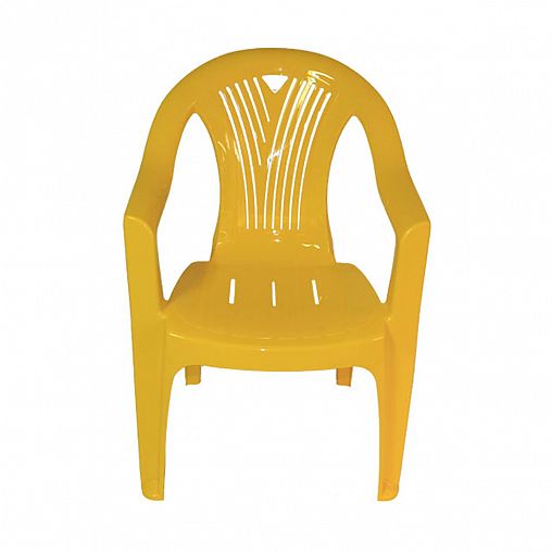 Кресло пластиковое Стандарт Пластик Салют 84 x 66 x 60 см желтое фото