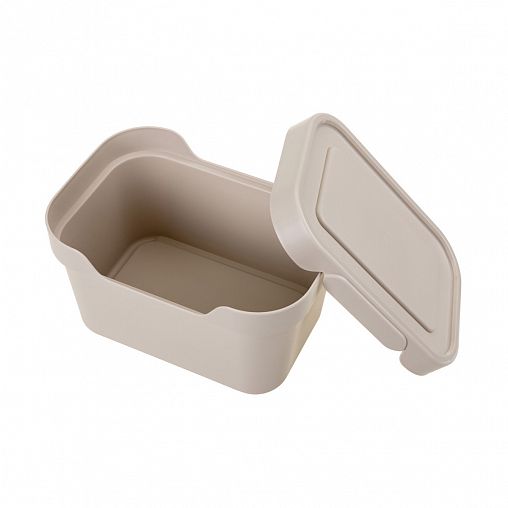 Ящик универсальный с крышкой Econova Luxe, 189 x 132 x 110 мм, 1,9 л, светло-бежевый фото