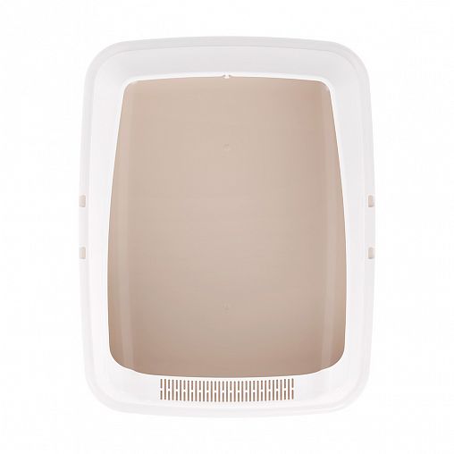 Лоток для животных Альтернатива, с высоким бортом, бежевый фото