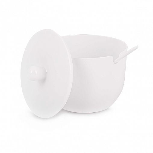 Сахарница Альтернатива Джелли, с ложкой, 0,4 л, белая фото