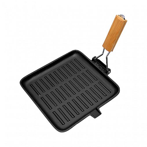 Сковорода-гриль чугунная Mallony, 28 x 28 см фото