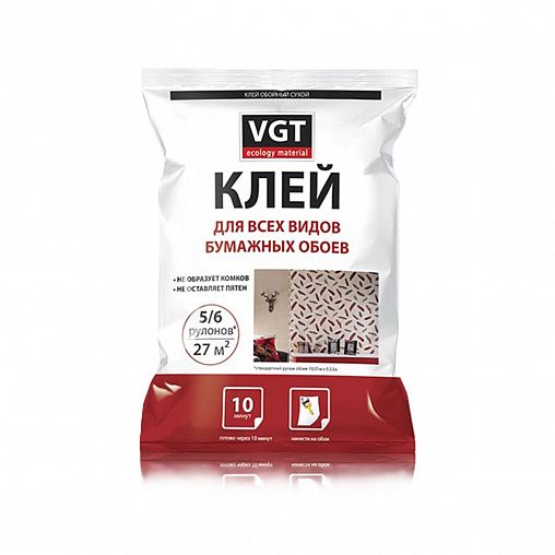 Клей для бумажных обоев VGT, 200 г фото