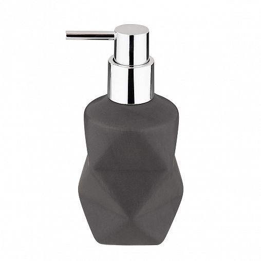 Дозатор для жидкого мыла Рыжий кот Геометрия, керамика, серый фото
