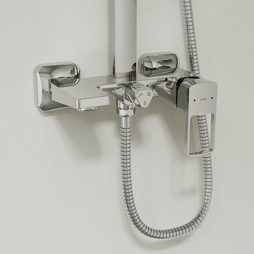 Душевая система с тропическим душем IDDIS Bild, хром фото